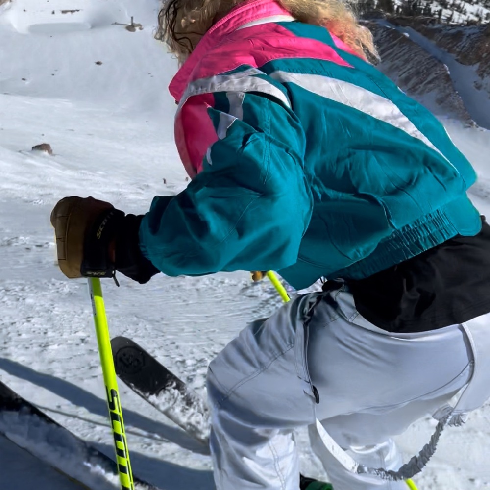 Descente Pink & Turquoise Ski Jacket - Picture 2 of 15
